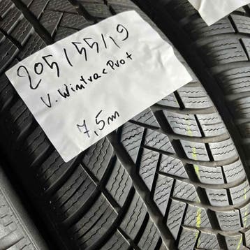 2 x Vredestein Wintrac Pro 205-55-19 Winterbanden 7,5mm, 19 inch, Gebruikt, Band(en), Personenwagen