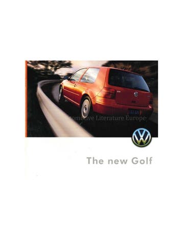 1998 VOLKSWAGEN GOLF BROCHURE ENGELS (USA), Nieuw, Volkswagen, Author