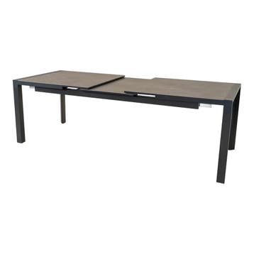 Lagos uittrektafel 200/260x96 cm -matt antraciet, Ophalen of Verzenden, Nieuw