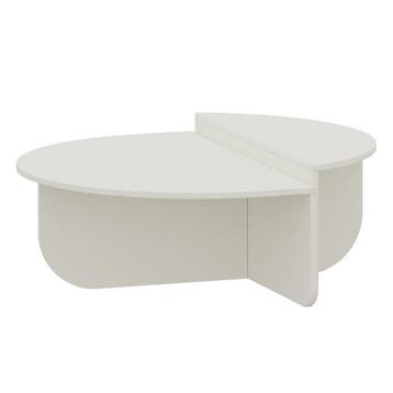 Salontafel Tondesdaslo 90x90x35 cm wit [en.casa], Verzenden, Nieuw
