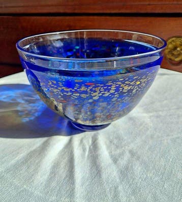 Kosta Boda - Bertil Vallien - Kom - Satellite - Glas -