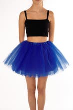 KIMU® Tutu Konings Blauw Tule Rokje M L 164 170 176 Donkerbl, Ophalen of Verzenden, Nieuw, Maat 38/40 (M), Carnaval