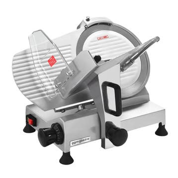 GGM Gastro | Vleessnijmachine - Professioneel - 250W - Mes |, Verzenden, Nieuw in verpakking, Bakkerij en Slagerij