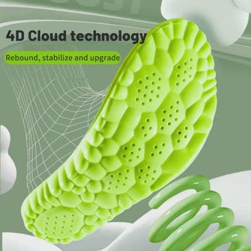 4D Super Zachte Sportzooltjes - Schokabsorberend & Arch Supp, Verzenden, Nieuw