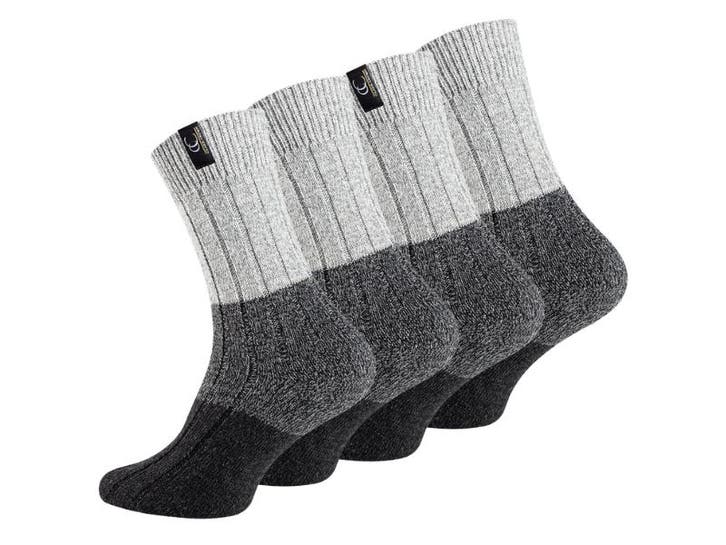 4 paar Noorse wollen sokken - Antraciet/Grijs, Kleding | Heren, Sokken en Kousen, Verzenden