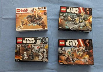 Lego Set - Star Wars - 75131, 75165, 75198, 75133, Nieuw