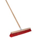 Talen Tools Straatbezem 60 cm Rood - Perfect voor Buiten,..., Ophalen of Verzenden, Nieuw, Bezem
