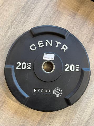 Centr x HYROX Competition Edge Bumper Plate - 20 kg, Ophalen of Verzenden, Nieuw, Halterschijven
