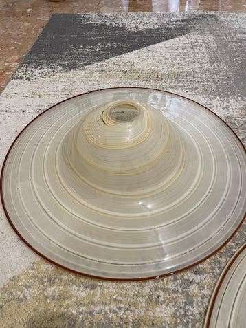 Plafondlamp (2) - UFO - Muranoglas - Vintage glazen, Antiek en Kunst