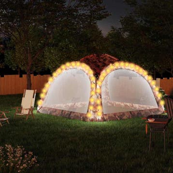 vidaXL Partytent met LED en 4 zijwanden 3,6x3,6x2,3 m, Verzenden, Nieuw, Partytent