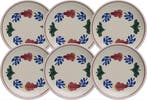 Boerenbont Petit Four Bordjes 11 cm set van 6 stuks, Verzenden, Nieuw