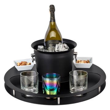 GGM Gastro | Champagnekoeler - RVS - Ø 465mm - Hoogte: 180mm, Verzenden