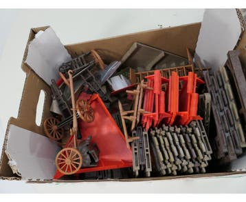 Playmobil Middeleeuwen grote doos met restanten #9589, Ophalen of Verzenden, Gebruikt