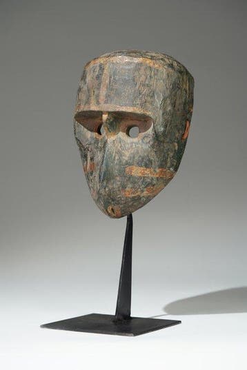 Een houten masker - Guro - Ivoorkust (Zonder minimumprijs)