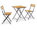 3-delige Opvouwbare Bistroset – Acaciahout en Staal Buiten, Verzenden, Nieuw
