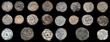 Marokko. Fals Felus 19th century. Lot of 9 Coins (Zonder