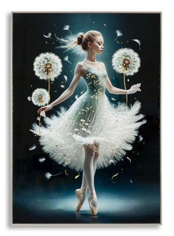 SCHILDERIJ OP DOEK DANSEND GELAKT MET FRAME -A- CM 72X4X102, Ophalen of Verzenden, Nieuw
