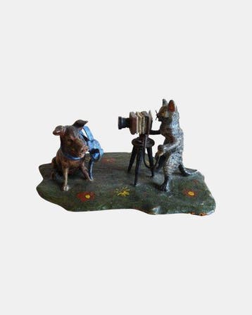 Beeldje - Bergman´s Vienna Bronze - Koud geverfd brons, Antiek en Kunst, Antiek | Keramiek en Aardewerk