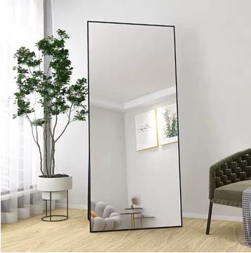 Volledige Lengte Spiegel 180×80 – Zwart Aluminium Frame, Verzenden, Nieuw
