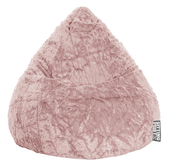 BeanBag Fluffy XL - Oudroze, Huis en Inrichting, Zitzakken, Verzenden