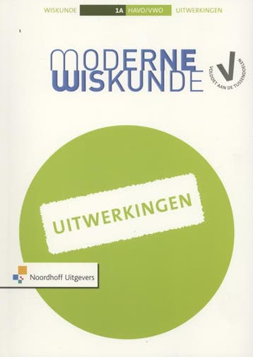 Uitwerkingen 1A havovwo Moderne Wiskunde 9789001813543, Boeken, Verzenden, Zo goed als nieuw