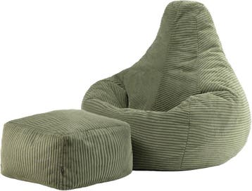 Luxe Zitzak met Hocker | Tweedekansje | OP=OP, Ophalen of Verzenden, Zo goed als nieuw