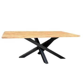 Stel uw robuuste rechthoekige tafel samen -  160x90 cm, Ophalen of Verzenden, Nieuw