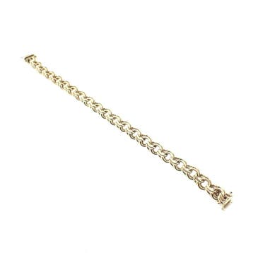 Gouden Prince of Wales schakelarmband, Ophalen of Verzenden, Gebruikt, Goud, Goud