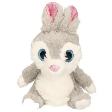 Wild Planet knuffel konijn - grijs - pluche - 24 cm, Verzenden, Nieuw