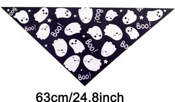 Halloween katten bandana Boo roze of zwart, Verzenden, Nieuw