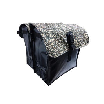 Beck Dubbele Fietstas Small Leopard Panthar, Verzenden, Nieuw