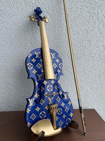 J.Reinhardt - Custom Louis Vuitton Violin - Royal Blue &
