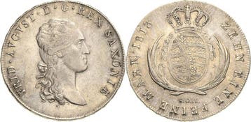 Taler, daalder 1813, Sachsen-kurlinie ab 1547 (albertiner..., Verzenden