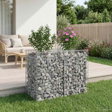 vidaXL Gabion Verhoogd Bed 100 x 50 x 80 cm Gegalvaniseerd, Verzenden, Nieuw, IJzer