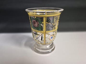 Bekerglas - Glas - Biedermeier voetbeker