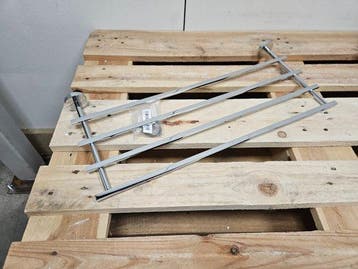 Handdoekstapelrek Clou Flat 60 cm Chroom, Ophalen of Verzenden, Nieuw, Chroom, Bad