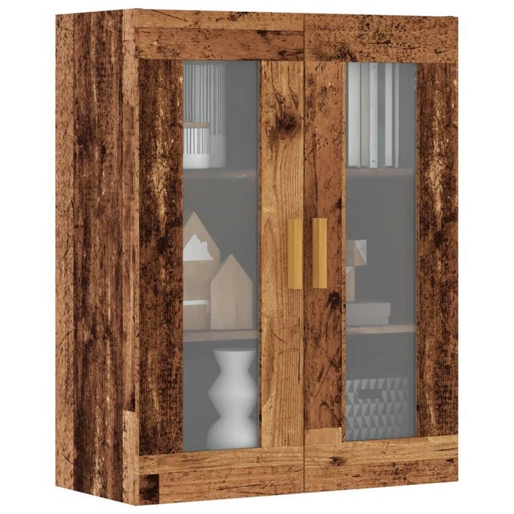 vidaXL Bovenkast 69,5x34x90 cm oud houtkleurig, Huis en Inrichting, Kasten | Buffetkasten, 25 tot 50 cm, Nieuw, Overige houtsoorten