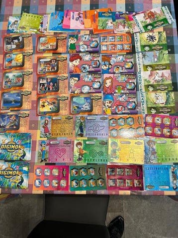 2000 Panini digimon full master set 82/82 con 2 buste, Nieuw