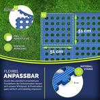 tillvex® Zwembadmat, 24 stuks met gaten, 51 x 51 cm, onderle, Tuin en Terras, Verzenden, Zo goed als nieuw