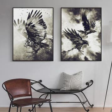 Canvas Posters: Majestueuze Wilde Dieren & Berglandschappen, Verzenden, Nieuw
