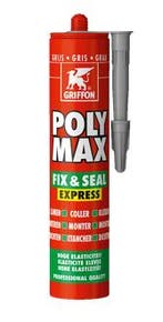 Griffon polymax fix seal express 1 stuk, 425 gr, grijs, Verzenden, Nieuw