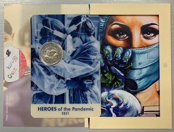 Malta. 2 Euro 2021 Heroes of the pandemic (Zonder
