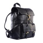 WILD WOODS Leren Unisex Wandel Rugzak met Voorvak - Zwart, Sieraden, Tassen en Uiterlijk, Tassen | Rugtassen, Verzenden, Nieuw