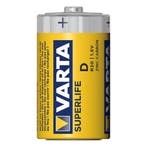 Varta Koolzink batterijen - R20/D/Mono - 1,5 Volt - 2 stuks, Ophalen of Verzenden, Nieuw