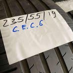 2 x Continental EcoContact 6 235-55-19 Zomerbanden 4,5mm, 19 inch, Gebruikt, Ophalen of Verzenden, 235 mm