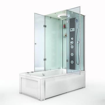 Douche- Bad Whirlpool Combi 180X90X222 Silvus -L (Badkamer), Ophalen of Verzenden, Nieuw