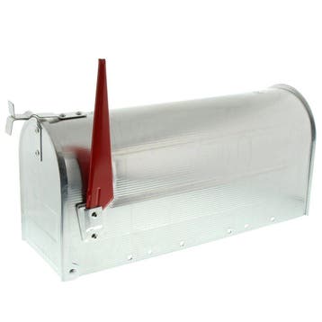 G2 Amerikaanse brievenbus US Mailbox - aluminium zilver, Tuin en Terras, Brievenbussen, Verzenden, Nieuw