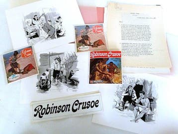Viewmaster 3x Original Artwork ink-drawings for Robinson