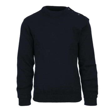 WoolMate - Bretonse trui blauw 100% wol - Maat XL, Verzenden, Nieuw