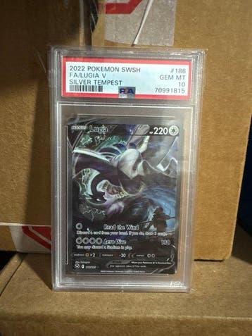 Pokémon - 1 Graded card - Lugia Full art, Foil - PSA 10 -, Hobby en Vrije tijd, Verzamelkaartspellen | Pokémon, Nieuw